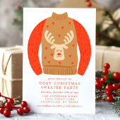 Tacky Rendier Lelijk Kersttrui Feest Kaart