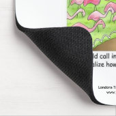 Tacky Roze Flamingo's Grappige Muismat (Hoek)
