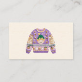 Tacky Sweater Contest Voting Cards Contactkaartje (Achterkant)