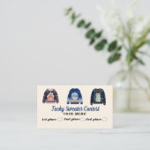 Tacky Sweater Contest Voting Cards Contactkaartje (Staand voorkant)