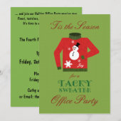 Tacky Sweater Kantoor kerstparty Kaart (Voorkant / Achterkant)