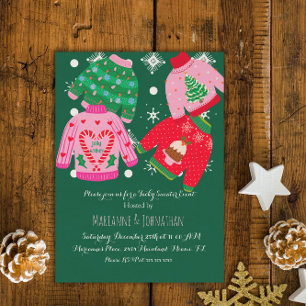 Tacky Sweater Kerst Bedrijfsbijeenkomst B Kaart