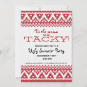 Tacky Sweater Party Kaart (Voorkant)