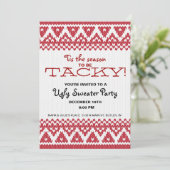 Tacky Sweater Party Kaart (Staand voorkant)