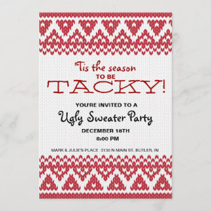 Tacky Sweater Party Kaart