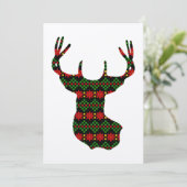 Tacky Sweater Style Buck Deer Cup Kaart (Staand voorkant)