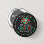 Tacky Ugly Sweater Contest Award Button (Voorkant /achterkant)