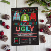 Tacky Ugly Sweater Kerstparty Uitnodiging