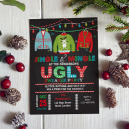 Tacky Ugly Sweater Kerstparty Uitnodiging