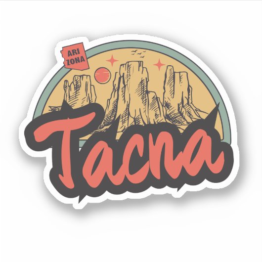 Tacna, Arizona Sticker (Voorkant)