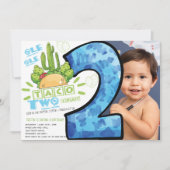 Taco 2e Verjaardag Fiesta Foto Kaart (Voorkant)