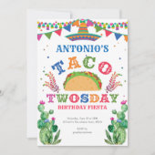 Taco 2e verjaardag, Fiesta, Taco Twosday Kaart (Voorkant)