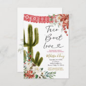 Taco 'About Love Kerstmis Bloemen Koppels Douche Kaart (Voorkant / Achterkant)