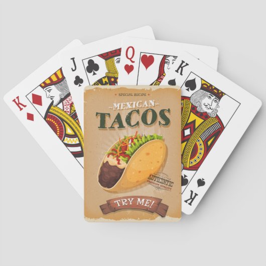 Taco Ad Pokerkaarten (Achterkant)