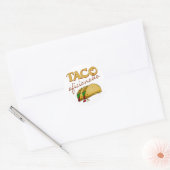 Taco Aficionado Ronde Sticker (Envelop)