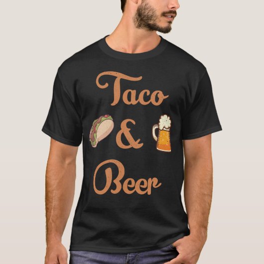 Taco and beer t-shirt (Voorkant)