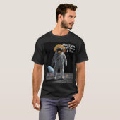 Taco Astronaut in Space Funny T-Shirt (Voorkant volledig)