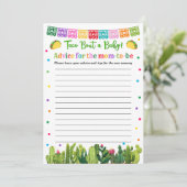 Taco Baby shower advies voor het mama spel (Staand voorkant)