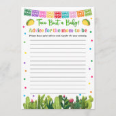 Taco Baby shower advies voor het mama spel (Voorkant)