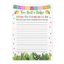 Taco Baby shower advies voor het mama spel