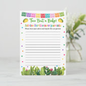 Taco Baby shower Advies voor het Ouderenspel (Staand voorkant)