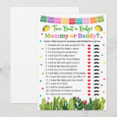 Taco Baby shower mama of papa Advieskaart (Voorkant / Achterkant)