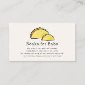 Taco Baby shower Roze Boek Verzoek Informatiekaartje (Voorkant)