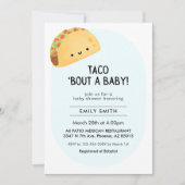 Taco Baby shower uitnodigen Kaart (Voorkant)