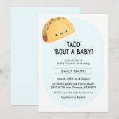 Taco Baby shower uitnodigen Kaart (Voorkant / Achterkant)