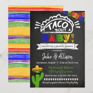 Taco Baby shower voor echtpaar Kaart