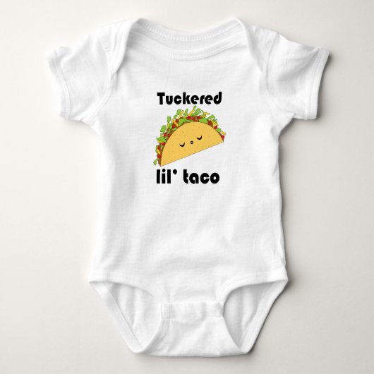 Taco-baby t-shirt met tuckered Lil (Voorkant)