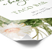 Taco Bar Baby shower Teken Foto Afdruk (Hoek)