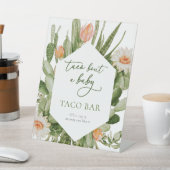 Taco Bar Baby shower Teken Reclamebord Met Voetstuk (Insitu)