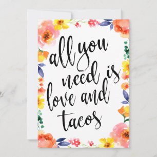 Taco bar betaalbaar boho bloemenschild