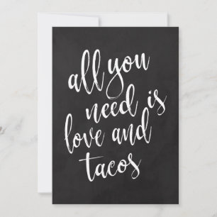 Taco bar betaalbaar krijtbord trouwbord