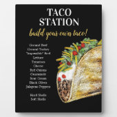 Taco Bar Bord voor Food Station Fotoplaat (Voorkant)