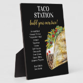 Taco Bar Bord voor Food Station Fotoplaat (Zijkant)