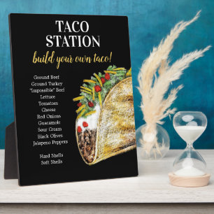 Taco Bar Bord voor Food Station Fotoplaat