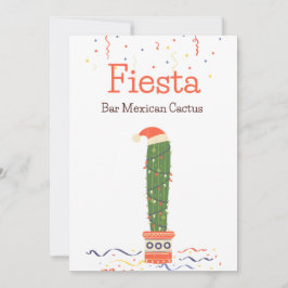 Taco Bar Mexicaans Eetcafé Cactus Fiesta Tafelbord Feestdagenkaart