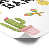 Taco Bar Mexicaans eten Cactus Fiesta Tafelbord Poster (Hoek)