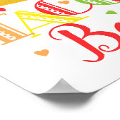 Taco Bar Mexicaans Feest Verlovingsfeestje Party Poster (Hoek)