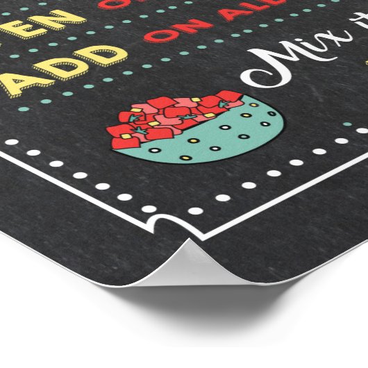 Taco Bar-Poster lopen Poster (Hoek)