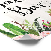 Taco Bar Uithangbord Fiesta Cactus Bloemstuk Bruil Poster (Hoek)