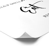 Taco Bar Wedding Sign Poster (Hoek)