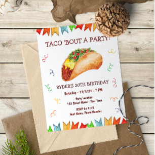 Taco Birthday Uitnodiging