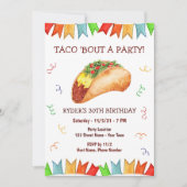 Taco Birthday Uitnodiging (Voorkant)