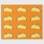 Taco Birthday Wrapping Paper Cadeaupapier (Vlak)