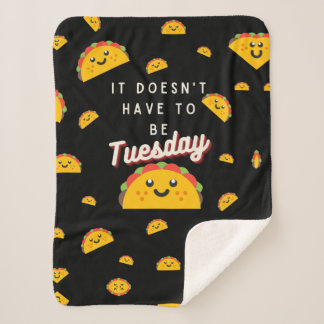 Taco Blanket Sherpa Deken