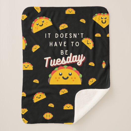 Taco Blanket Sherpa Deken (Voorkant)