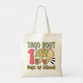 Taco Bout 100 dagen school Tote Bag (Achterkant)